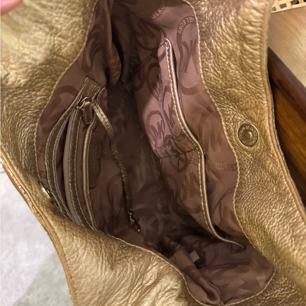 Michael Kors Metallic Gold Shoulder Bag - Picture 2 of 6